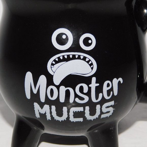 Monster Mucus Mini Black Caldron Coffee Espresso Mug - Picture 2 of 7